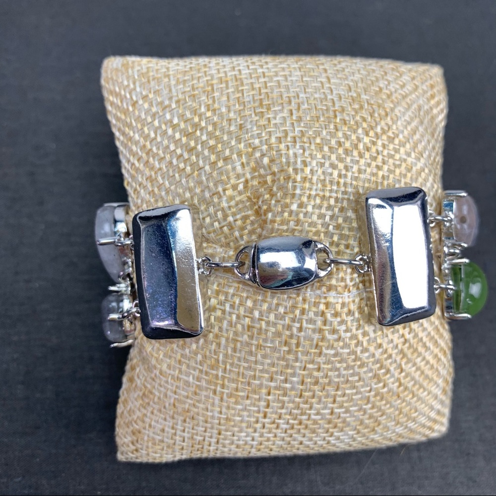 Chico’s Labradorite & Faux Shell Bracelet - Picture 3 of 7